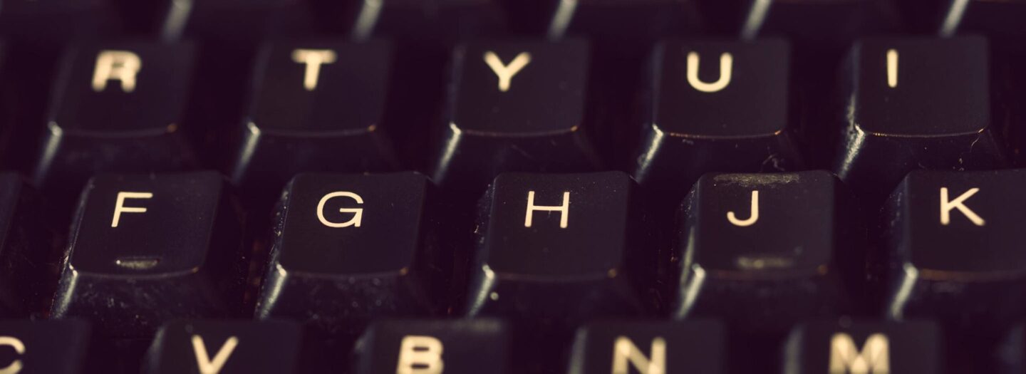 Close-up image of a keyboard