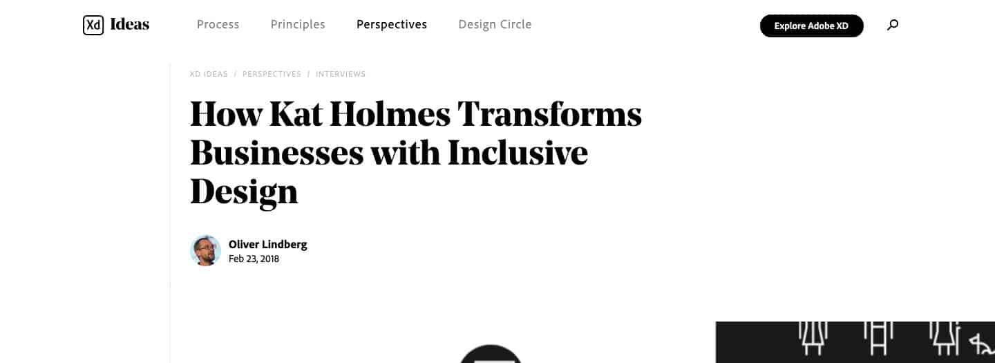 screenshot of Adobe Inclusive Design article