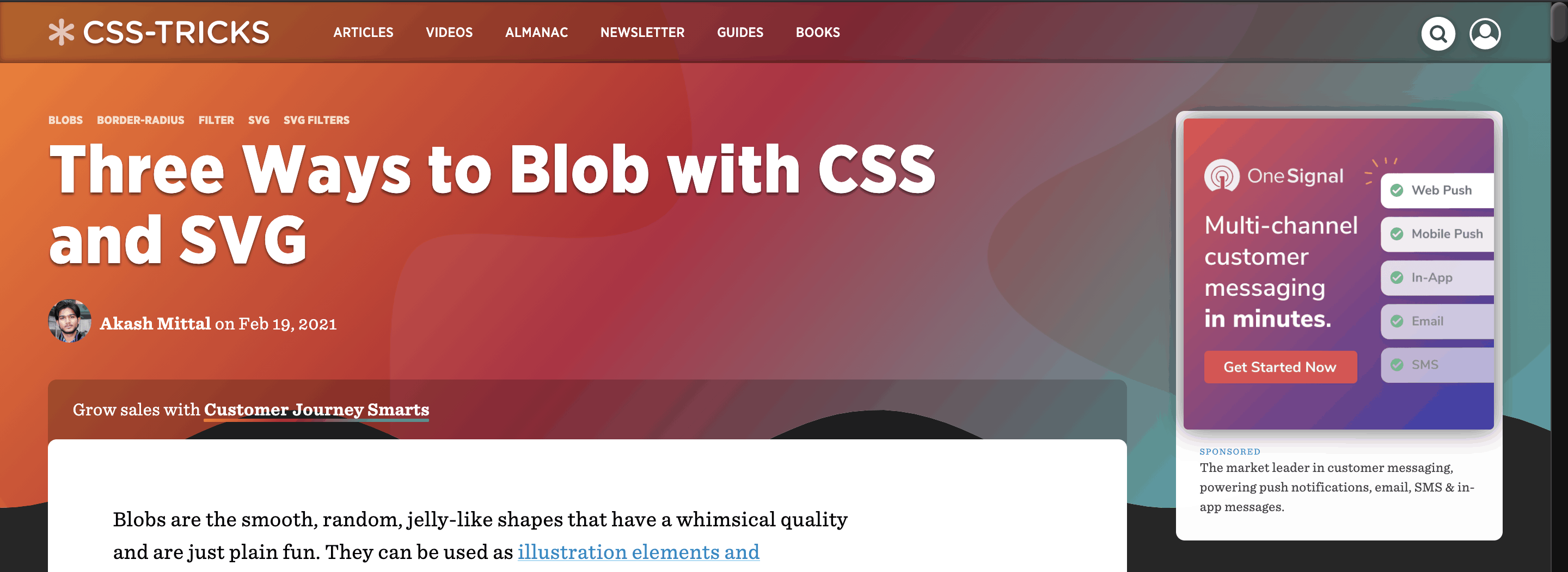 Three Ways to Blob with CSS and SVG