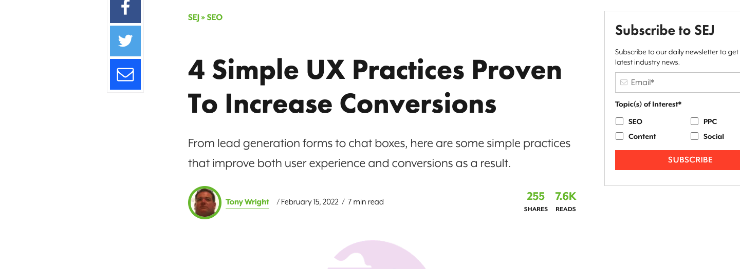 4 Simple UX Practices Proven To Increase Conversions