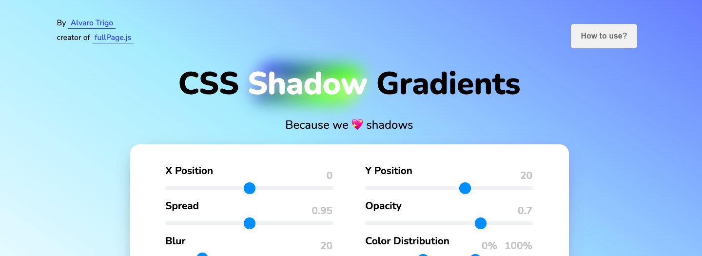 CSS Shadow Gradients
