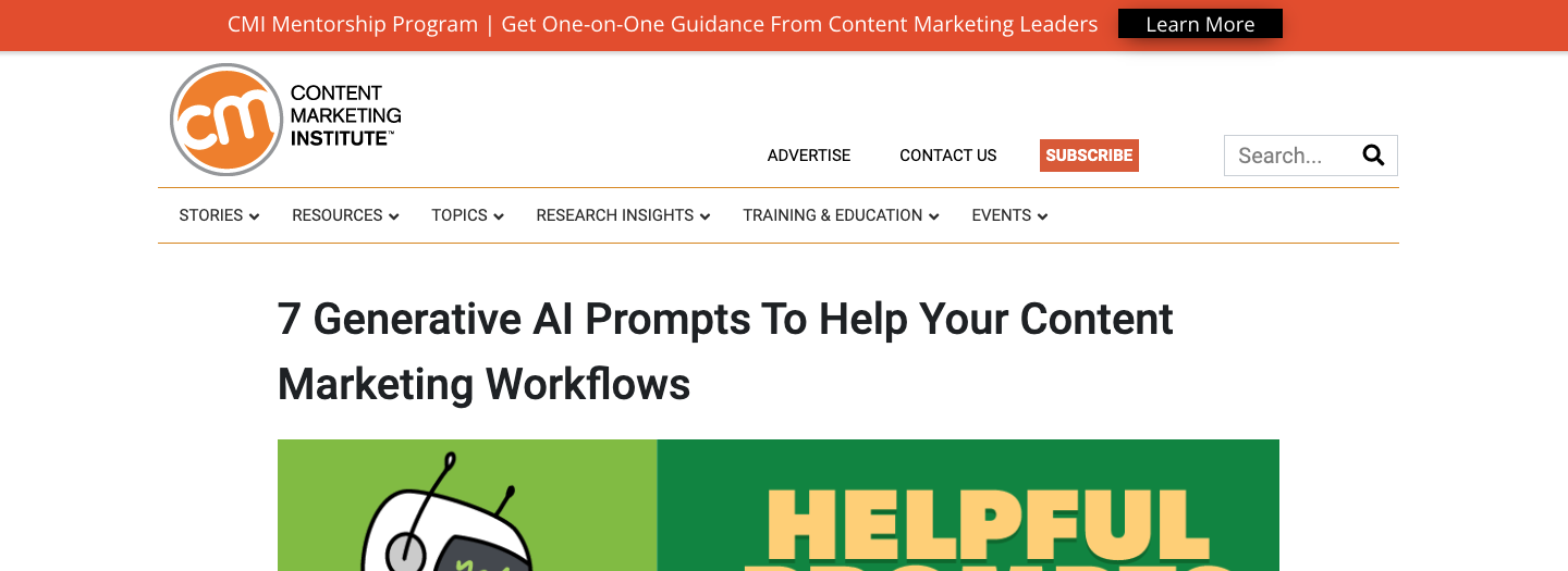 7 Generative AI Prompts To Help Your Content Marketing Workflows
